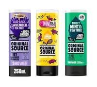 MM Original Source Shower Gel 250ml Variety 3 Pack - Lavender, Lemon & Mint | Vegan, Refreshing & Hydrating Bathing Experience