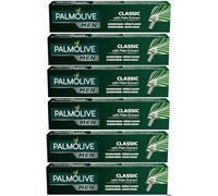 MM Palmolive Men Classic Shave Cream Pack of 6 - Smooth Shave, Rich Lather, Softens Facial Hair, Classic Fragrance, All Skin Types, Daily Grooming Essential