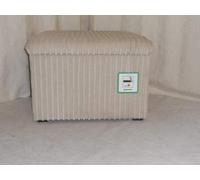 mm08enn Extra Large Storage Box/pouffe/footstool in Beige/Black/Brown/Grey in Jumbo Cord Fabric (Cream)