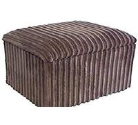 mm08enn Large Storage Box/pouffe/footstool in Beige/Black/Brown/Grey in Jumbo Cord Fabric (Brown Jumbo, Large 20"x20"x14")
