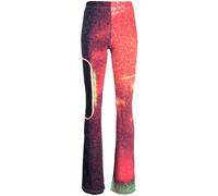 MM6 Maison Margiela abstract-pattern print flared trousers - Multicolour S-M-L