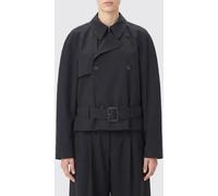 MM6 MAISON MARGIELA Double-Breasted Cropped Wool-Blend Trench Coat - Size: 38 - female
