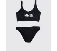 MM6 MAISON MARGIELA Girl's Bikini in Nylon with Contrasting Logo - Size: 8 - unisex
