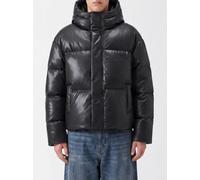MM6 MAISON MARGIELA Hooded Quilted Short Puffer Jacket in Faux Leather - Size: 52 - male