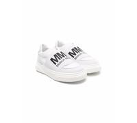 MM6 Maison Margiela Kids logo-print slip-on sneakers - White 32-34