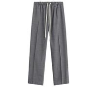 MM6 Maison Margiela Men's Drawstring Tailored Trouser Dark Grey Melange It 52