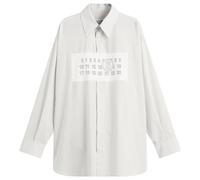 MM6 Maison Margiela Men's Pull Over Stripe Shirt White/Grey It 52