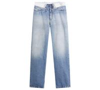 MM6 Maison Margiela Women's Deconstructed Jeans Light Blue 26"