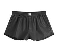 MM6 Maison Margiela Women's Leather Boxer Shorts Black