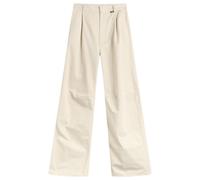 MM6 Maison Margiela Women's Pleat Front Wide Leg Trousers Beige IT 44