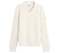 MM6 Maison Margiela Women's V-Neck Chunky Knitted Jumper Off White