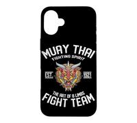 MMA and Muay Thai Lion Demo The Art Of Eight Limbs Case for iPhone 16 Plus