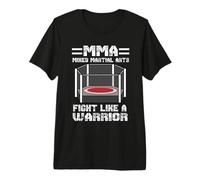 MMA Cage Fighting Fight Like A Worrior Mixed Martial Arts Premium T-Shirt