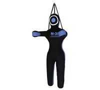 MMA Dummy 180 cm Hanging and Standing by N-35, Judo, Boxing, Rings, Grappling, Ju Jutsu, Throwing Doll Unfilled (Light Blue)