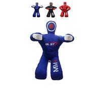MMA Dummy for Judo, Wrestling, Martial Arts, Boxing, Karate, Unfilled Training (Blue Canvas, 70" (Inches))