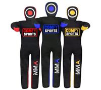 MMA Dummy Judo Grappling Dummy Punching Bag Brazilian BJJ JIU Jitsu Standing Position Dummy Wrestling Martial Arts Boxing Karate Training Dummies - Canvas - UNFILLED (Blue, 59" (Inch))