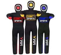 MMA Dummy Judo Grappling Dummy Punching Bag Brazilian BJJ JIU Jitsu Standing Position Dummy Wrestling Martial Arts Boxing Karate Training Dummies - Canvas - UNFILLED (Yellow, 70" (Inch))