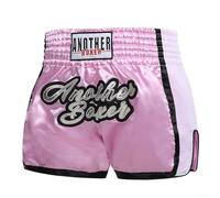 MMA Fight Shorts for Men and Women, Muay Thai Trunks for Boxing Training and Kickboxing, Lightweight Breathable Sports Wear for Gym and Sparring(M Pink)