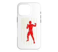 Mma Fighter American Flag Patriotic USA Martial Arts Lover Case for iPhone 16 Pro