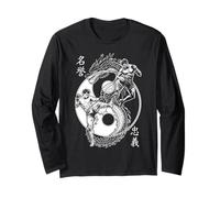 MMA Fighter Dragon Yin Yang Knee Kick Mixed Martial Arts Long Sleeve T-Shirt