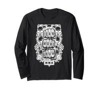 MMA Fighter Mixed Martial Arts Fear None Bruh Fist Skull Long Sleeve T-Shirt