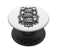 MMA Fighter Mixed Martial Arts Fear None Bruh Fist Skull PopSockets Adhesive PopGrip