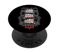 MMA Fighter Mixed Martial Arts Fear None Bruh Fist Skull PopSockets Adhesive PopGrip