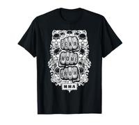 MMA Fighter Mixed Martial Arts Fear None Bruh Fist Skull T-Shirt