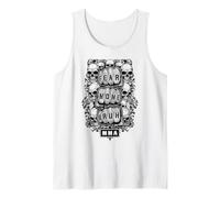 MMA Fighter Mixed Martial Arts Fear None Bruh Fist Skull Tank Top