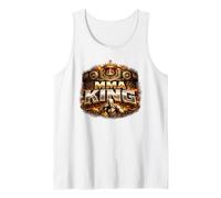 MMA King Line Art Fighter Workout Gym Combat Gift Tank Top