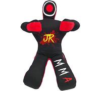 MMA Practice Dummy (Sitting Position) for Boxing, Fighting, Throwing, Grappling, Karate, jiu-Jitsu, Wrestling Training - UNFILLED (Black Canvas, 47")