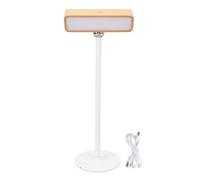 MMABEUTF 360 Degree Rotation Wall Sconce Rechargeable Warm Light 3000K Dimmable Touch Control Magnetic Wood Desk Lamp for Bedroom Living Room