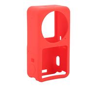 MMABEUTF Action 2 Silicone Case, Protective Cover, Shockproof, Anti-Scratch, Anti-Fall, for Dual Screen and Power Module, Lightweight, Washable, Easy Install (Red)