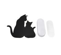 MMABEUTF Cat Night Light LED Light Sensing Sound Activated Black Cat Silhouette Lamp for Living Room Hallway Kitchen Bedroom Wall Decor