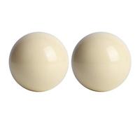 MMABEUTF for 2PCS Pool Table, White Billiard Balls, Snooker Training Spot Cue Ball, Standard Size 5.72CM for Professional Play