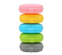 MMABEUTF for 5PCS Pills Organizer, No Objectional Odor, Folding Resistant Pills Container