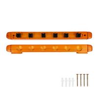 MMABEUTF for Billiards Snooker Supply, for Wooden Wall Mounted Pool Cue Rack Bracket, 6 Holes, Durable Storage Organizer, Space Saving Design, Easy Installation, Classic Style Disp
