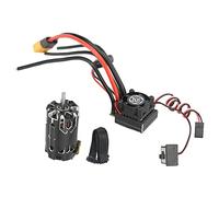MMABEUTF For Sensored Brushless Motor, 13.5T High Torque, TS80A Sensored ESC Combo, for 1/12 1/14 Scale RC Car, Black, Efficient Cooling, Low Noise Design, Smooth Acceleration