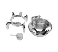MMABEUTF for Stainless Steel Chafing Dish, 4.5L Round Buffet Set with Visible Glass Lid for Hotel, Self Catering, Kitchens, Parties, Banquets, Catering Activities, Durable Construc