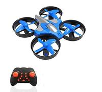 MMABEUTF H36 Sci-Fi 2.4G 4CH 6-Axis Gyro 3D Flip Headless Mode One-Key Return Anti Crush UFO RC Quadcopter RTF Drone for Kids Blue