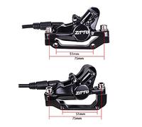 MMABEUTF Hydraulic Disc Brake Set for Mountain and Road Bikes, Aluminum Alloy, Front 760mm Rear 1350mm Oil Pipe, Wear-Resistant, Quick Installation, Safety Upgrade (Front Brake)