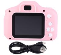 MMABEUTF Kids Camera for Children, Auto Focus, IPS Eye Protective Screen, Lightweight, Durable PVC, Timer Modes, Portable (Rose Red)