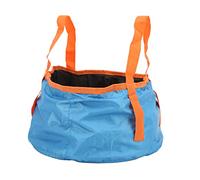 MMABEUTF Outdoor Foldable Basin, for Travel Camping, Round Rugged Wear Resistant, Firm Reliable Portable Basin, Durable Collapsible Design, Lightweight Compact Size, Multipurpose U (Blue)