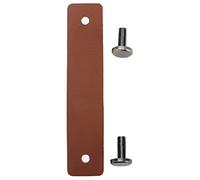 MMABEUTF PU Leather Drawer Pulls Anticollision Wear Resistant European Modern Cabinet Handle for Home Decor (Brown)