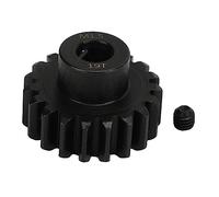 MMABEUTF RC Car Motor Gear, M1.5 8mm Inner Hole Steel Pinion Gear, for 1/5 Model Vehicle, High Precision, Durable Metal Alloy, Smooth Operation, Easy Installation, with M5 Set Scre (19T)