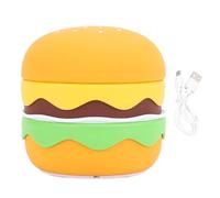 MMABEUTF Silicone Night Light Cute Hamburger Shaped USB Rechargeable Soft Lighting Tap Control Dimmable Nursery Night Lamp for Bedside Room Decor