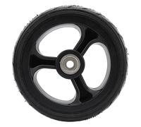 MMABEUTF Solid Rubber Wheel with Bearing, For Grass Trimmer, Hand Truck, Trolley, 5 Inch Replacement Wheel, Heavy Duty, Smooth Rolling, Durable Construction