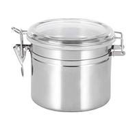 MMABEUTF STAINLESS STEEL COFFEE TEA STORAGE CONTAINER AIR-TIGHT CANISTER FOR SUGAR CEREALS (12.5 * 10.5)