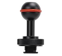 MMABEUTF Underwater Ball Head Adapter, Diving Photography Connector, Hot Shoe Mount for Aluminum Alloy, Compact Portable Arm with Anodized Coating for Housing