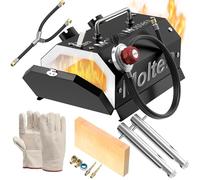 MMasters Double Burner Propane Forge for Home and Professional, Ideal for Forging Damascus Steel Knives, Blacksmithing Tools, Durable Gas Forge with Efficient Heating and Performance